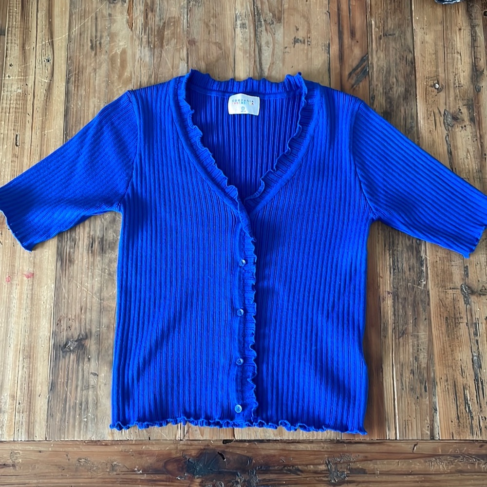 Royal Blue top size medium. Brand is Compania Fantastica.